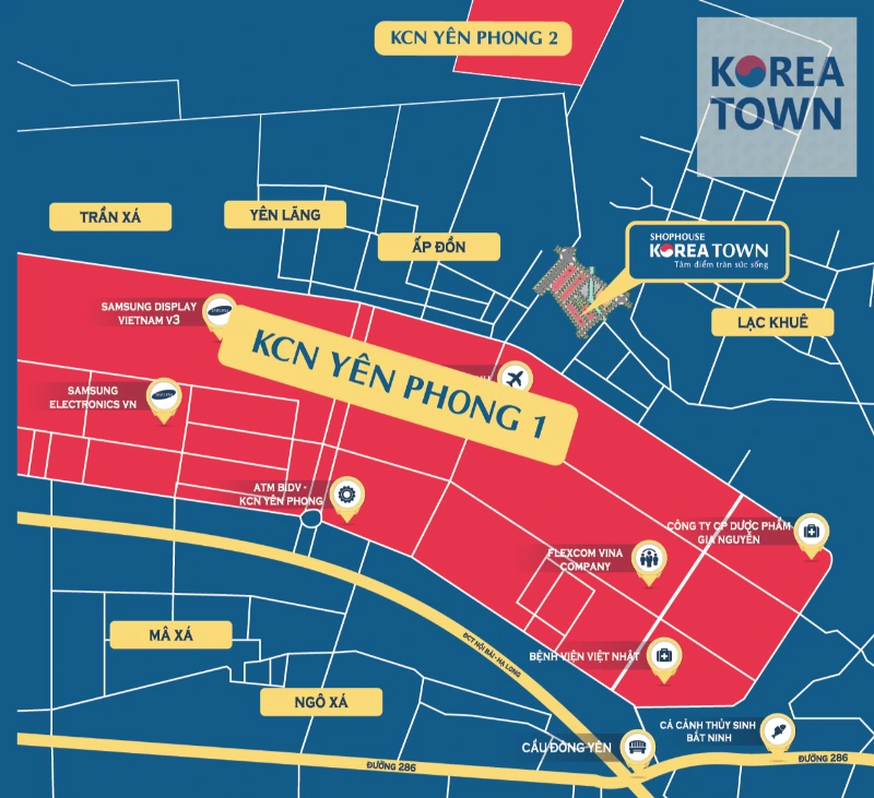 Korea Town sở hữu vị trí vàng đắc địa